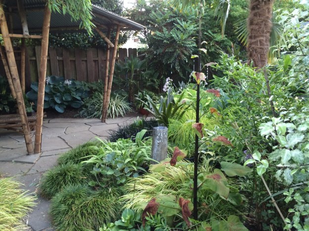 The Pond bed fronting the 'Pagoda'